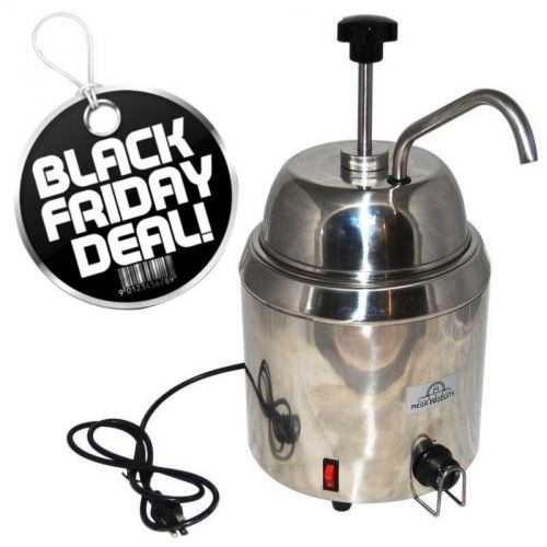 BLACK FRIDAY SALE CHOCOLATE HOT FUDGE NACHO CHEESE DISPENSER WARMER W/ PUMP