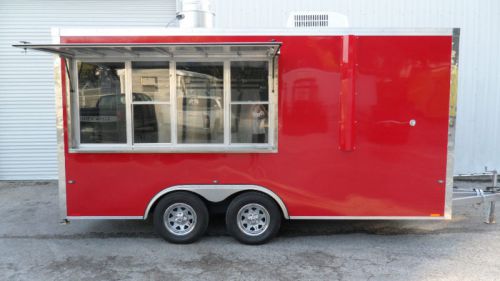 &#034;BRAND NEW&#034; FULLY EQUIPPED 7X16 CONCESSION TRAILER