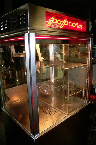 Gold Metal Medal Popcorn Machine Model 1618 TS with Neon Sign, Base &amp; Pump