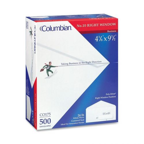 Meadwestvaco poly klear columbian claim form poly-klear window envelope (co175) for sale
