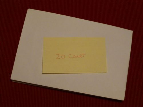 6&#034; x 9&#034; booklet envelopes- white- #61/2 booklet-24lbs-white woven-open side(20) for sale