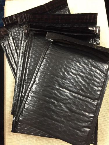 Black poly bubble mailers set of 35 size 8.5*11, free 2-day shipping for sale