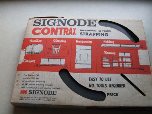 Signode Contrax Strapping Dispensi-Pak 300 Feet Co Polymer Dylocks New NOS