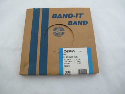 *NEW* Band-It Band C40425 Stainless Steel Band 1/2&#034;x25&#039; (90 DAY WNTY)(BR)