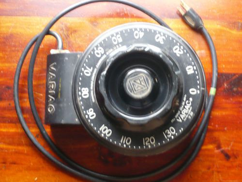 Vintage General Radio Co. Variac. 115 v. input 20a. 50-60~.VARIABLE TRANSFORMER