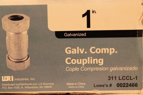 Galvanized Compression Coupling 1 inch NEW LDR FREE SHIPPING