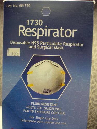 Gerson 1730 N95 Disposable Respirator 20/box