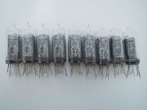 Lot of 9 IN-14 IN 14 ИН-14 Russyan Nixie Tubes for clock.Used TESTED.