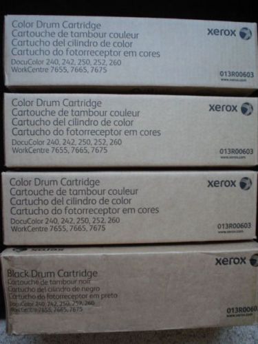Xerox docucolor drums 13r00602 &amp; 13r00603 full set of 4 for sale