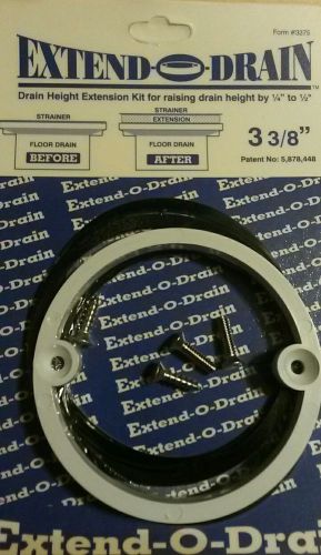3-3/8&#034; extend-o-drain (#318133) drain height extension kit 1/4&#034;-1/2&#034; height for sale
