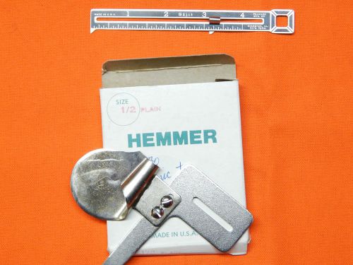 1/2&#034; Plain Hemmer Made in the USA for your Industrial Sewing Machine