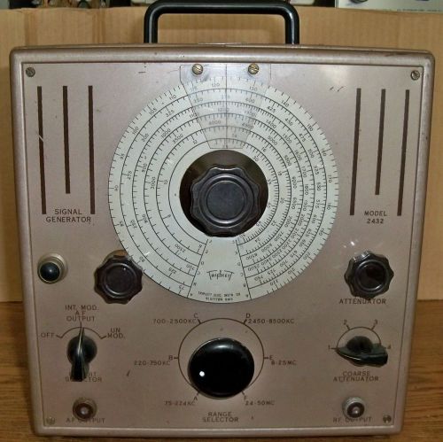 Trplett signal generator model 2432 with test leads   working for sale