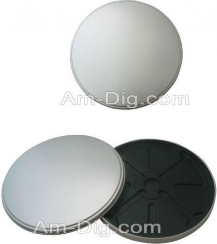Am-Dig Tin CD/DVD Case Round no Hinge no Window Black Tray 25 Pack - JCT21010