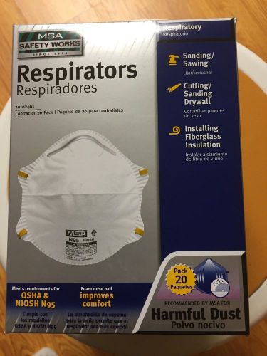 LOT OF (3) BOXES MSA SAFETY RESPIRATORS N95 HARMFUL DUST 10102481 Value $60