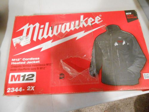 Milwaukee 2344 2x m12 lithium-ion cordless black mz heated  (jacket only) for sale
