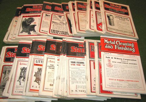 1920&#039;s METAL STAMPING&#039;S MAGAZINE BOOKLET BOOK  AD VOL.1 - VOL. 6 LOT OF 37 ISSUE