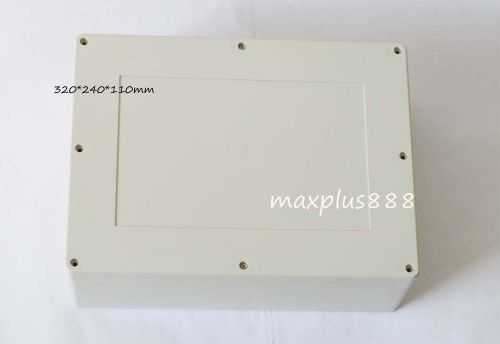 1pcs White Electronic instrument plastic box /project Box/ DIY 320*240*110mm new