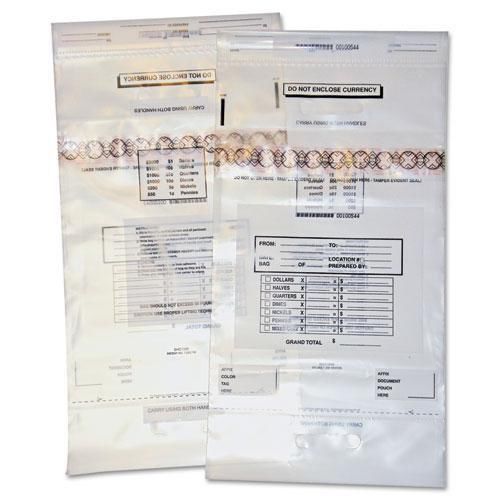 New quality park 45240 coin totes, double handle, 13 x 25, clear, 100 per pack for sale