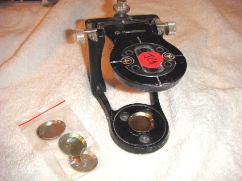 USED KEYSTONE DELUXE MAGNETIC ARTICULATOR W/ 6 CURVED DISKS FOR MOUNTING MODELS