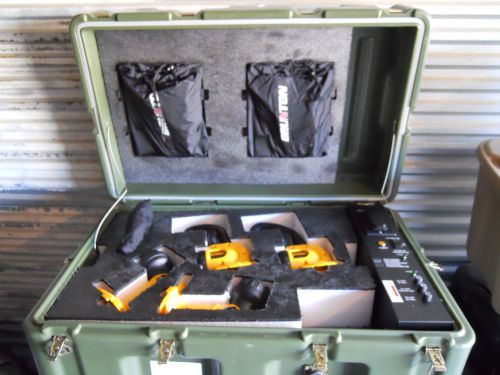 Dewalt 18v kipper tool xrp battery pack, solar charger hardigg case w/ lights for sale