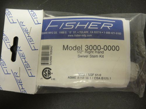 Fisher Model # 3000-0000 1/2&#034; Right Hand Swivel Stem Kit