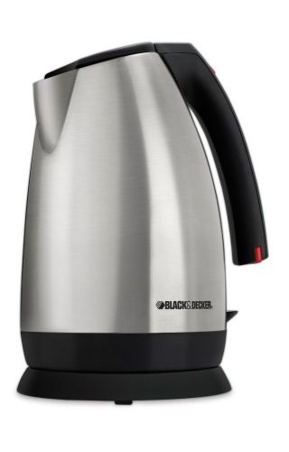 Black &amp; decker jkc650 smart boil stainless-steel 1-2/3-liter cordless electric k for sale