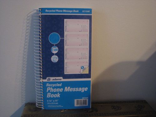 Adams Message Book Carbonless Duplicate  5.50 x 11 Inches  400 Sets SC11 54R an