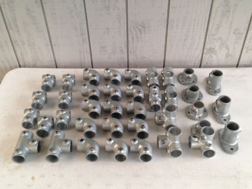 Fast clamp tubular structural handrail fittings size 7 (g32) 42.4mm nice lot for sale