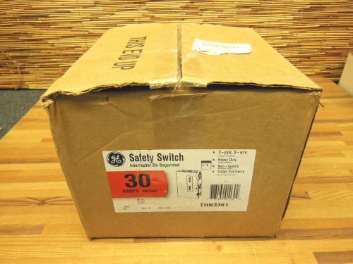 GE Safety Switch 30A 3 pole 3 wire THN3361