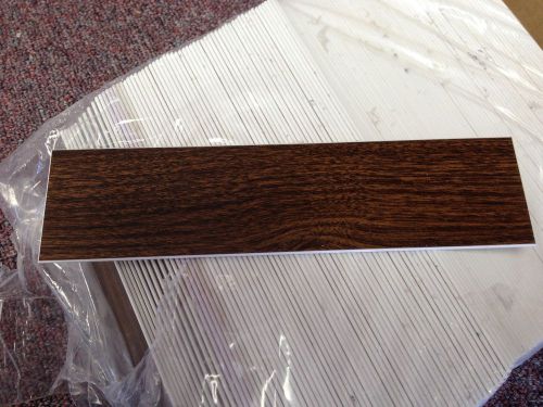 Nameplate 150 lot - Plastic walnut wood look SIGN 2 inch by 8 inch