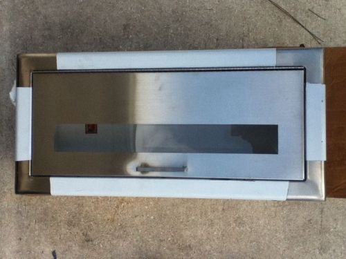 2409-6R Larsens Fire Extinguisher Cabinet Stainless Steel