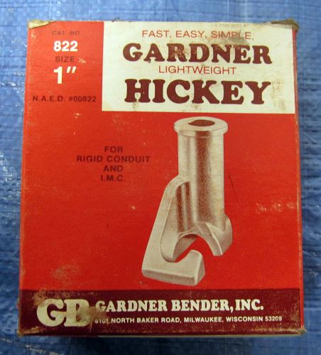Gardner hickey 1&#034; rigid &amp; i.m.c. conduit bender cat. no. 822 nos!!! for sale
