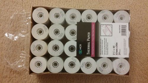 NCR 2-1/4&#034; x 85&#039; PoS THERMAL RECEIPT PAPER - 24 NEW ROLLS