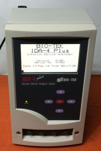 Bio-TEK Instruments IDA-4  IDA4  PLUS  Infusion Device Analyzer  UNIT