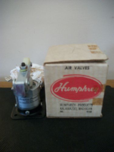 Humphrey Air Valve Vacuum Valve X315 - V250C-3-10-21 W/Cam Roller NIB