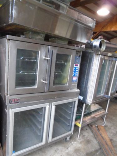 Lang Single Deck Electric Bakery Convection Full Size Oven w/ Cabinet ECCO-LMDR