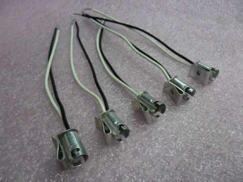 4pcs BAYONET LAMP SOCKET AND BRACKET LIGHT 10mm BULB BASE With 2 wires 145mm