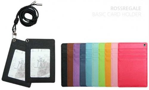 [RED]Credite Card Wallet Id Holder Press Pass Tag Business card Necklace strap