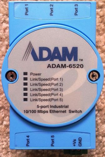 Advantech adam-6520 5-port industrial 10/100 mbps ethernet switch for sale
