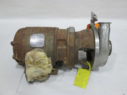 G&amp;H CMMRWC TRI-CLAMP STAINLESS 3IN 2IN 460V 5HP CENTRIFUGAL PUMP D351948