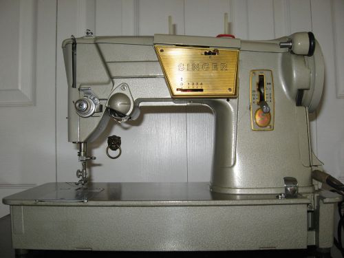 SEE VIDEO HEAVY DUTY FULLY SERVICED SINGER SEWING MACHINE ALL METAL SEW LEATHER