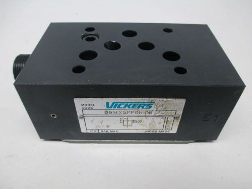 New vickers dgmx5ppgh10b reducing manifold threaded hydraulic valve d303695 for sale