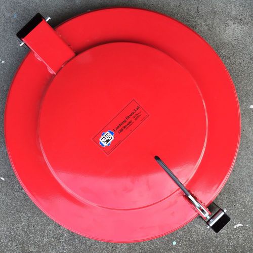 New pig 55 gallon latching lid for fiber drum, red best price for sale