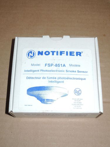 Notifier FSP-851A Intelligent Photoelectronic Smoke Detector Sensor - NEW IN BOX