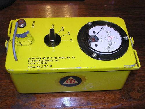 CD V-700 Model #6b Geiger Radiation Detector Survey Meter, parts only