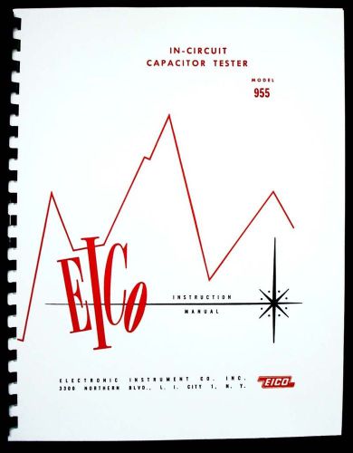 EICO Model 955 In-Circuit Capacitor Tester Instruction Manual