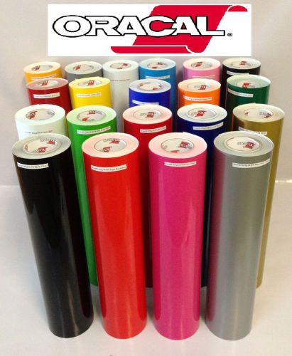 12&#034; Adhesive Vinyl  sign maker/Plotter 9 Rolls 12 x 5&#039; Each Oracal 651 USA