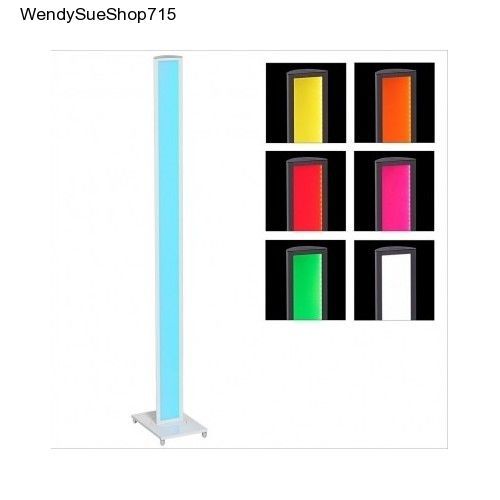 Modern LED Floor Lamp 1500 Colors Available Glowing Touch Sensor Only 18 Watts