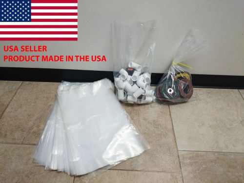 12&#034; x 20&#034;, 3 mil thick heavy duty open top plastic bags (250 pcs) for sale
