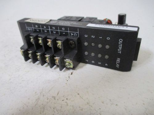GE FANUC IC610MDL180A RELAY OUTPUT MODULE 8 CIRCUIT *USED*